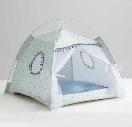 Enclosed cat tent bed soft cozy indoor cat house for small and large cats