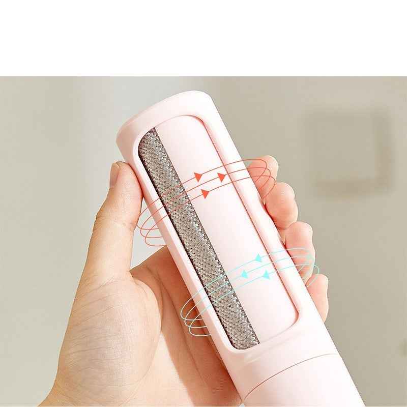 2-1 Reusable Pet Hair Remover Brush Lint Roller Portable Effective Self Cleaning Tool for Cat Dog Fur Hair Dust Removal Brush - Whiskerwise