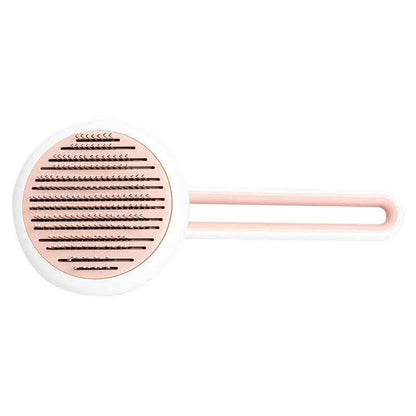 Pet Dog Hair Remover Cat Brush Grooming Tool Automatic Massage Comb Round Hair Brush For Cat Dog Pet Supplies - Whiskerwise