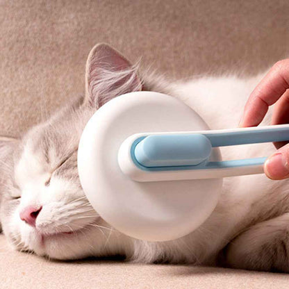 Pet Dog Hair Remover Cat Brush Grooming Tool Automatic Massage Comb Round Hair Brush For Cat Dog Pet Supplies - Whiskerwise
