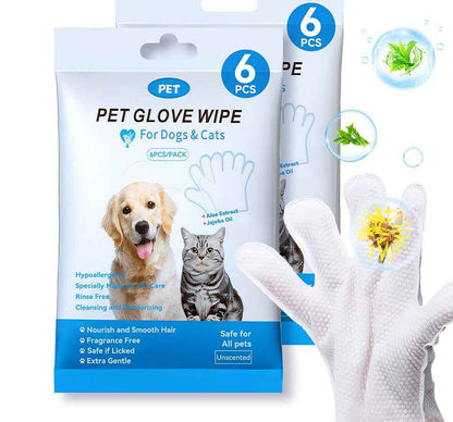 Pet Disposable Gloves Cat Dog Cleaning Dry Cleaning Gloves Pet Products - Whiskerwise