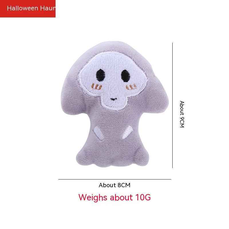 Catnip plush toy for cats Halloween ghost pumpkin bat spider designs