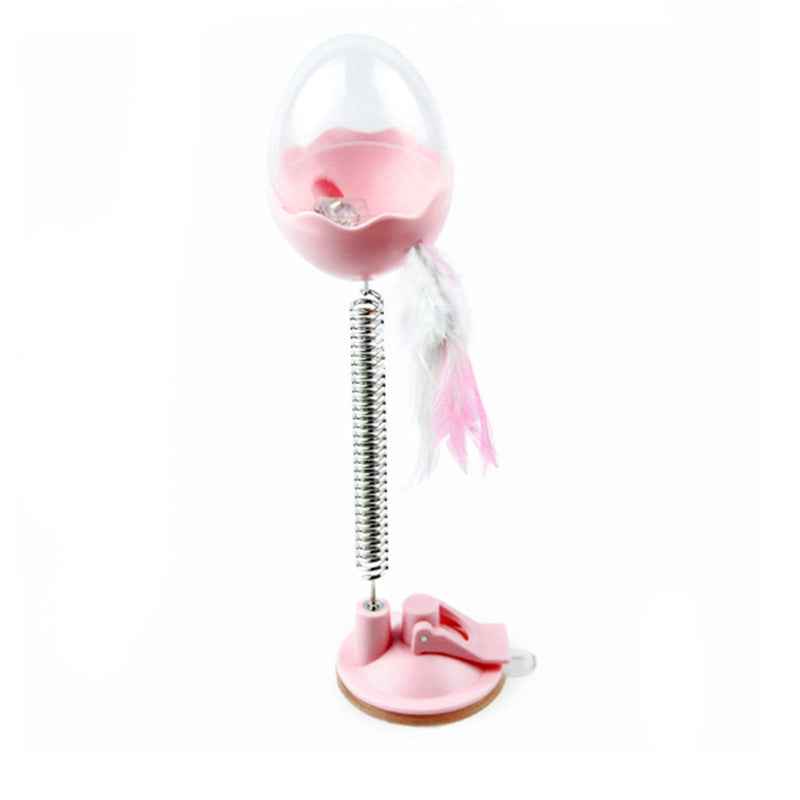 Catnip Sucker Toy – Flashing Suction Cat Toy with a playful cat reaching for it. - Whiskerwsie