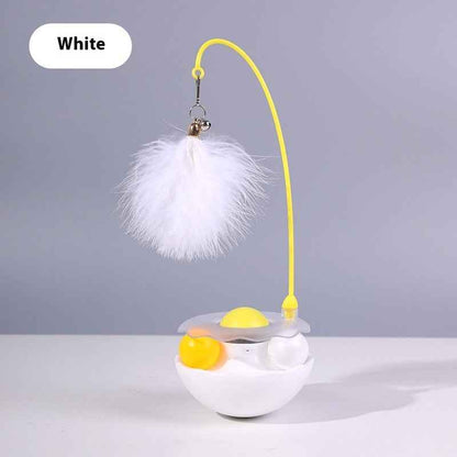 Cat Interactive Toy Funny Tumbler Toy Kitten Exercise Catching Leaky Food Ball Teaser Feather Wand Toys For Cat Accessories Pet Products - Whiskerwise