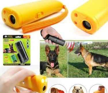 3-in-1 Anti Barking Dog Training Device Ultrasonic Dog Training Repeller  LED Flashlight - Whiskerwise