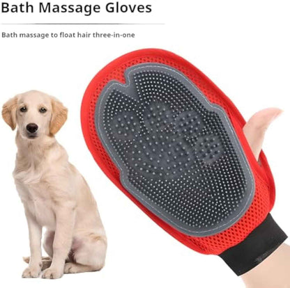 Pet Bathing Glove Pet Hair Glove Grooming Pet Hair Remover Mitt Pet Bathing Tool Cleaning Gloves Brush Gloves Are Combining A Cleaning Brush - Whiskerwise