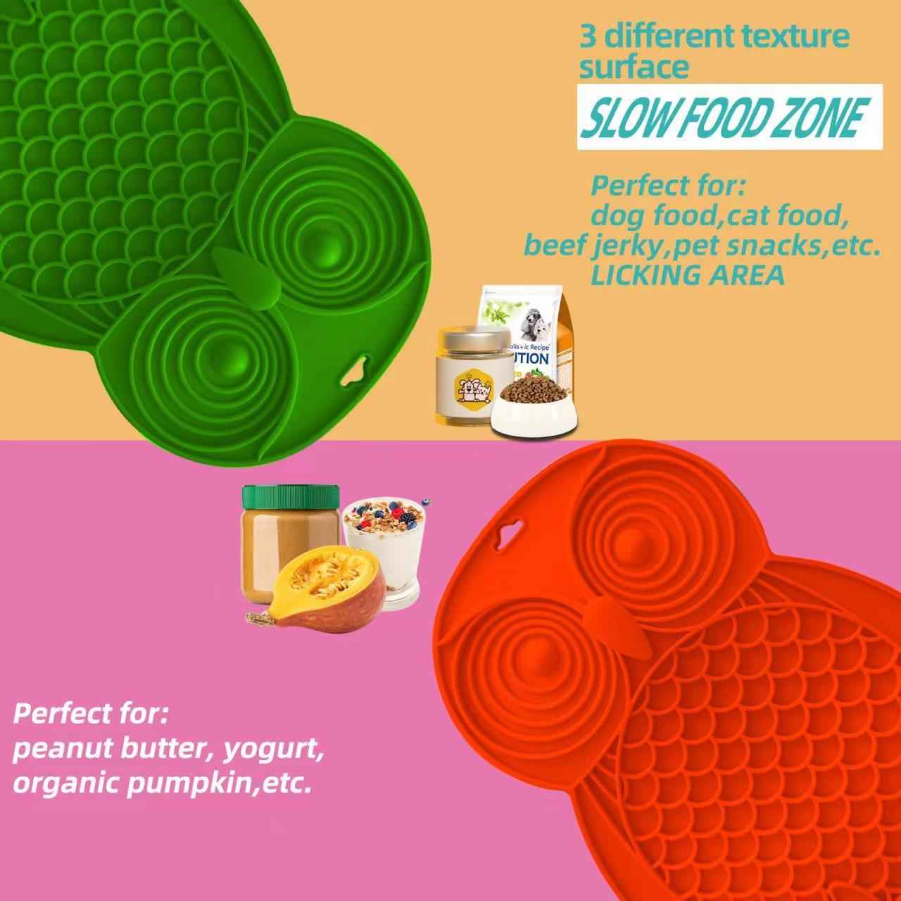 Owl Dog Licking Mat Pet Food Basin Tableware - Whiskerwise