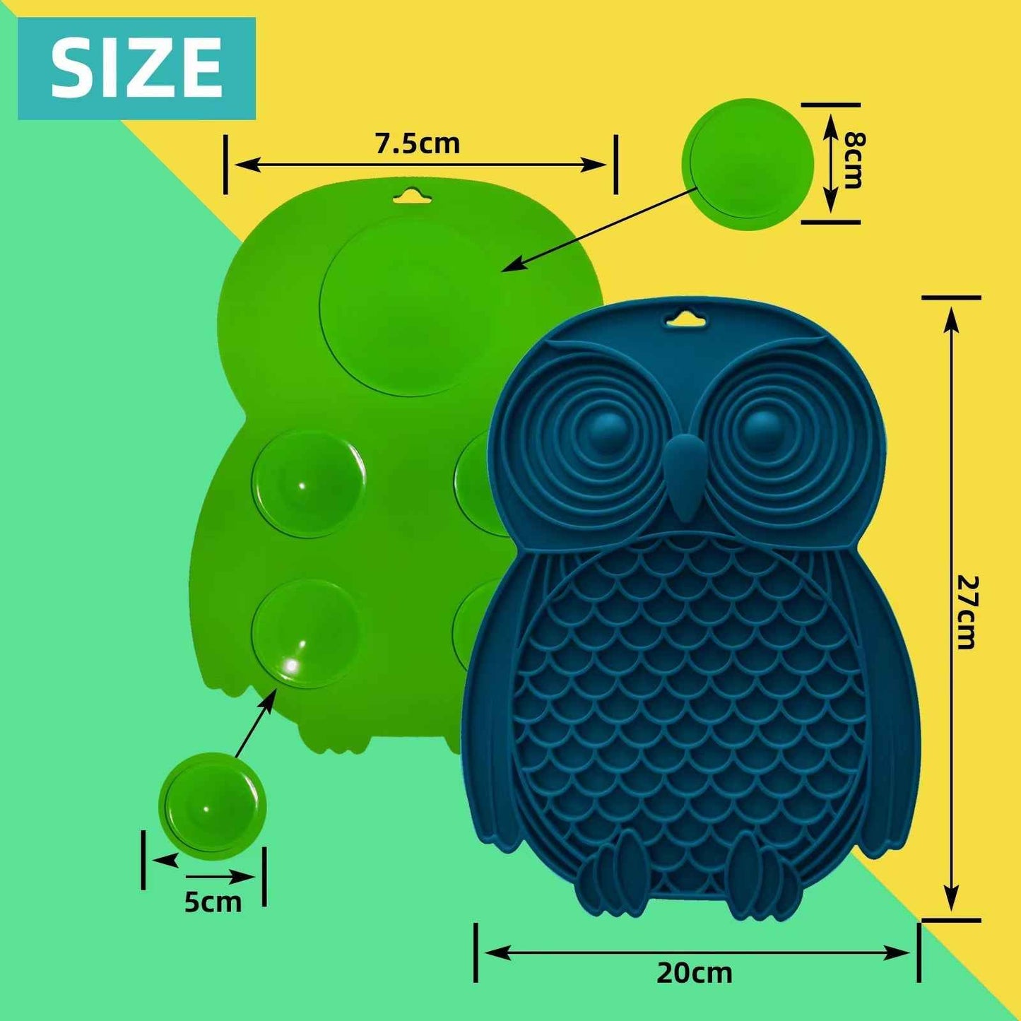 Owl Dog Licking Mat Pet Food Basin Tableware - Whiskerwise