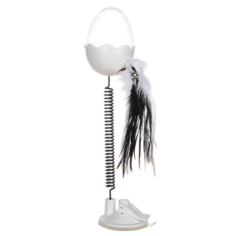 Catnip Sucker Toy – Flashing Suction Cat Toy with a playful cat reaching for it. - Whiskerwsie