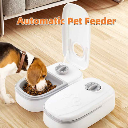 Automatic Pet Feeder Smart Food Dispenser For Cats Dogs Timer Stainless Steel Bowl Auto Dog Cat Pet Feeding Pets Supplies - Whiskerwise